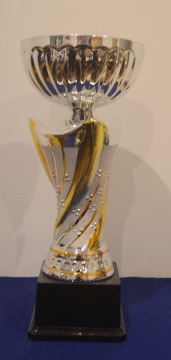 Pokal mit Keramik-Mittelteil